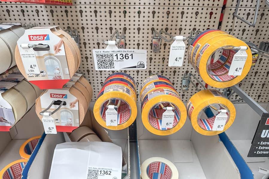 Posten Befestigungsmaterial Tesa